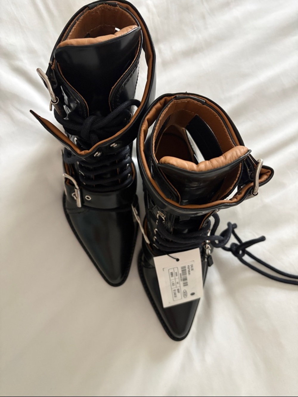 NWT CHLOE Rylee black leather classic boots $1946 - Picture 6 of 7